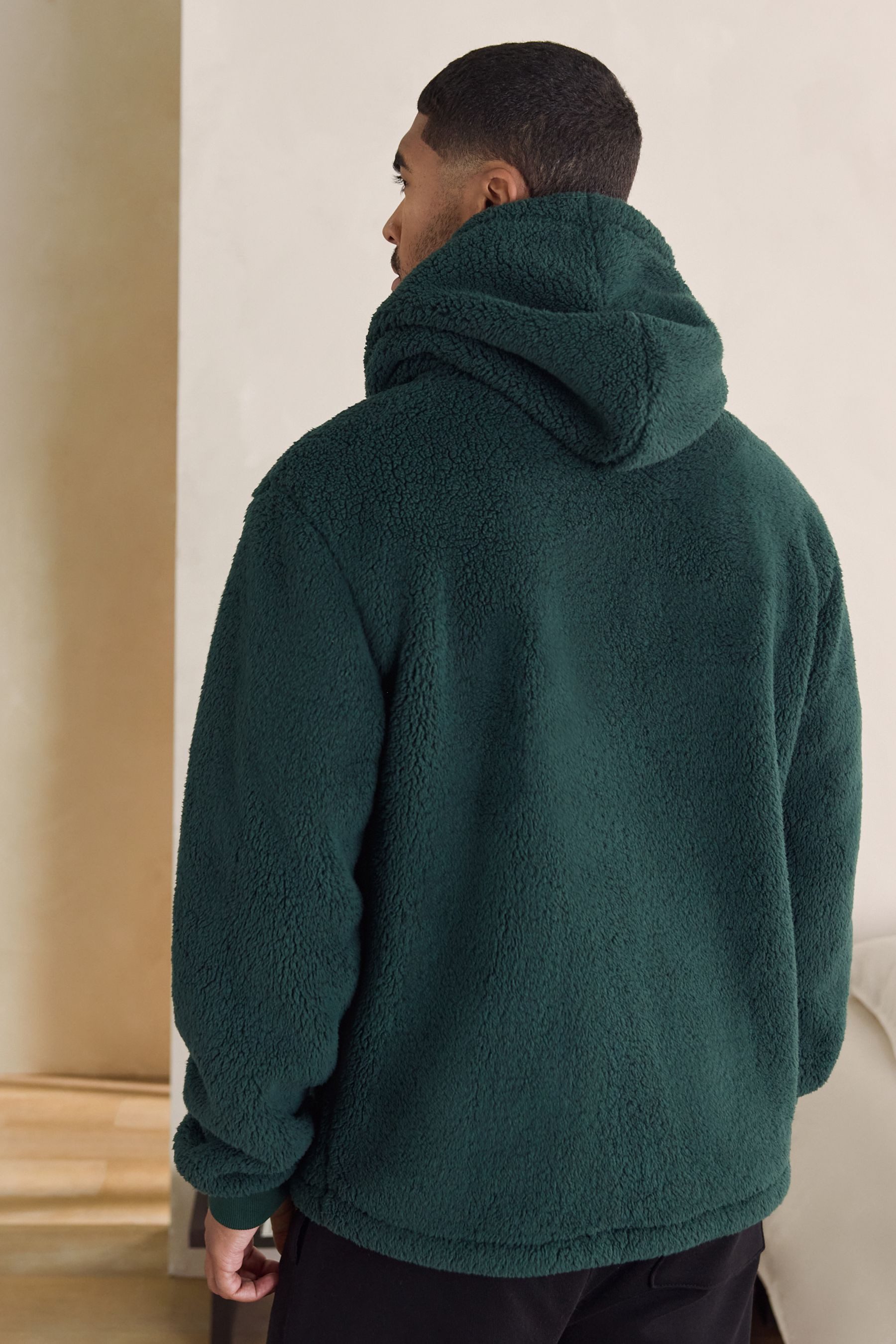 Next Kapuzenpullover Kapuzensweatshirt mit Teddyfell (1-tlg) günstig online kaufen