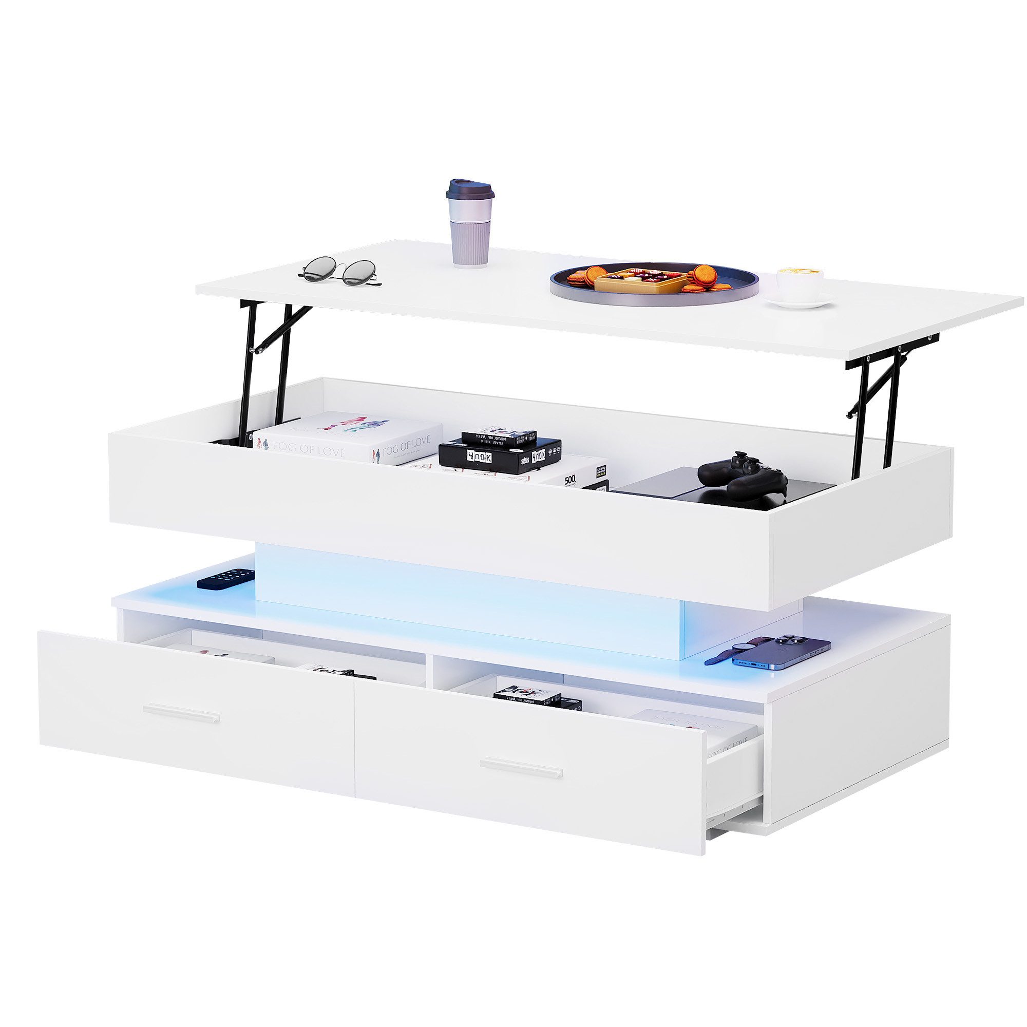 MODFU Wohnzimmer-Set Wohnzimmertisch, (Beistelltisch, Sofatisch, 1-St., günstig online kaufen