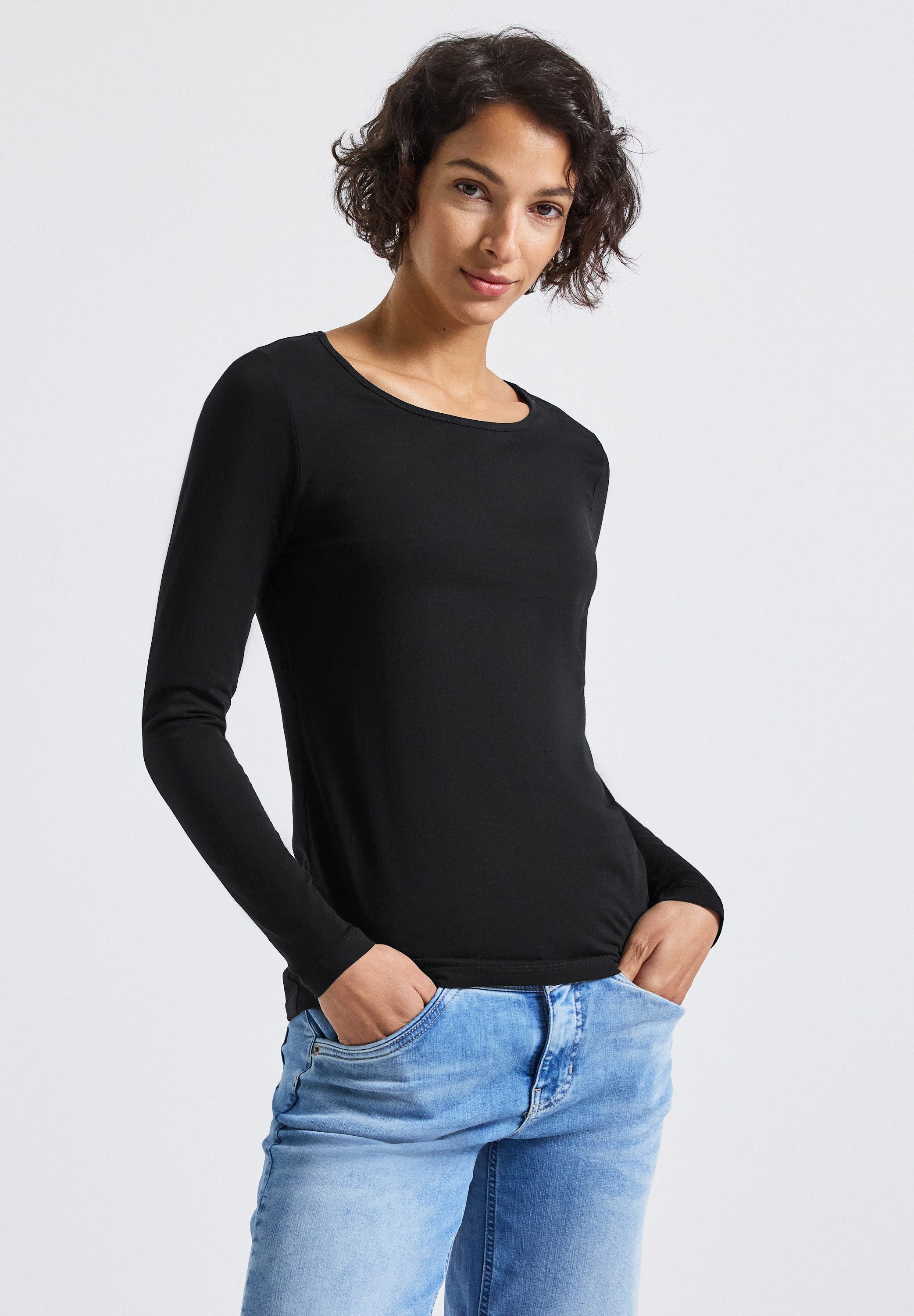 STREET ONE Langarmshirt Basic