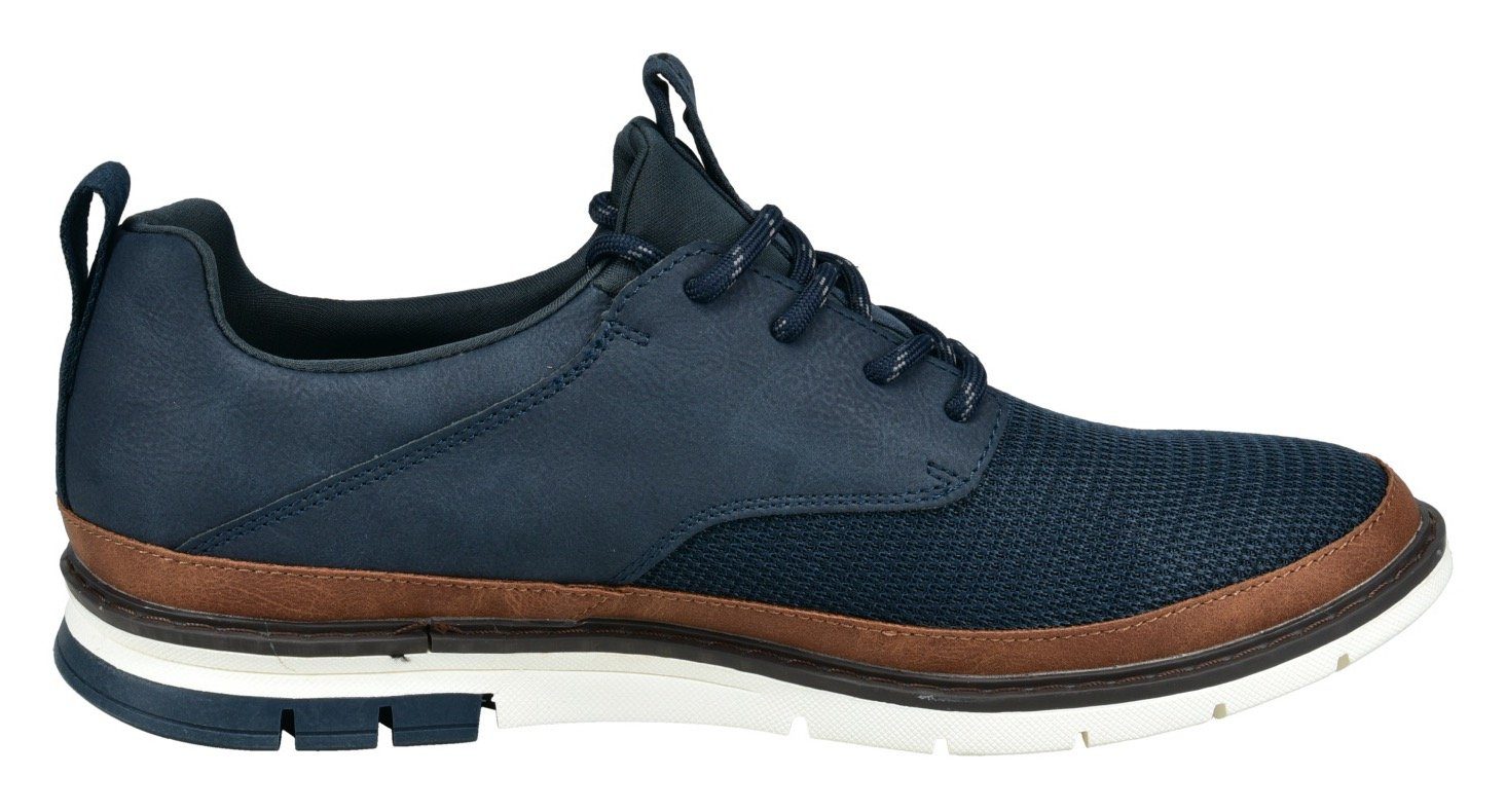 Anziehlasche bugatti Sneaker dark blue bedruckter (02803043) mit