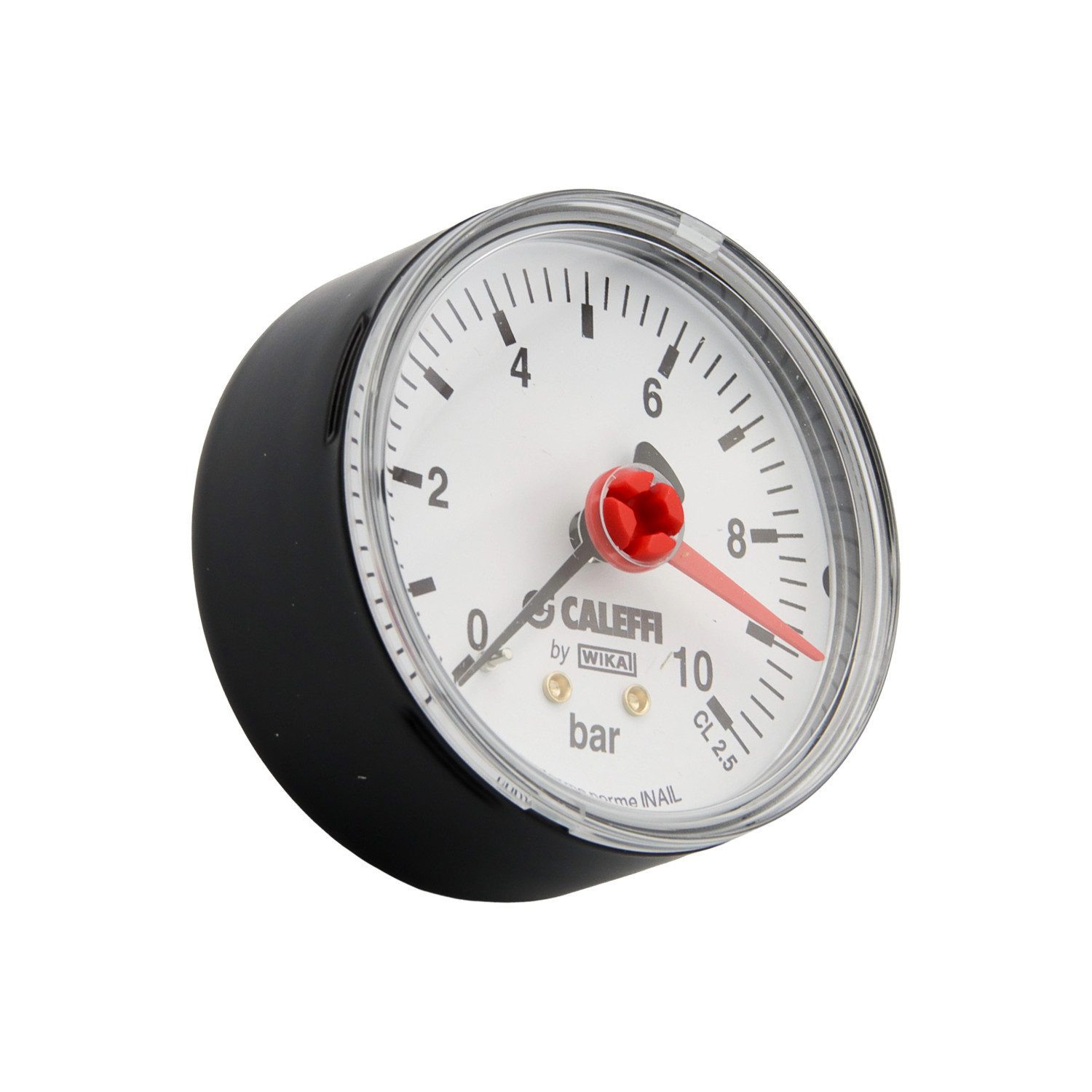 Caleffi Wasser-Druckminderer Kunststoff Manometer 1/4 Zoll 0-10 bar Ø 60 mm Anschluss hinten