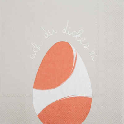 Räder Design Papierserviette Serviette "ach du dickes ei"