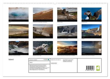 CALVENDO Wandkalender Island (Premium, hochwertiger DIN A2 Wandkalender 2023, Kunstdruck in Hochglanz)
