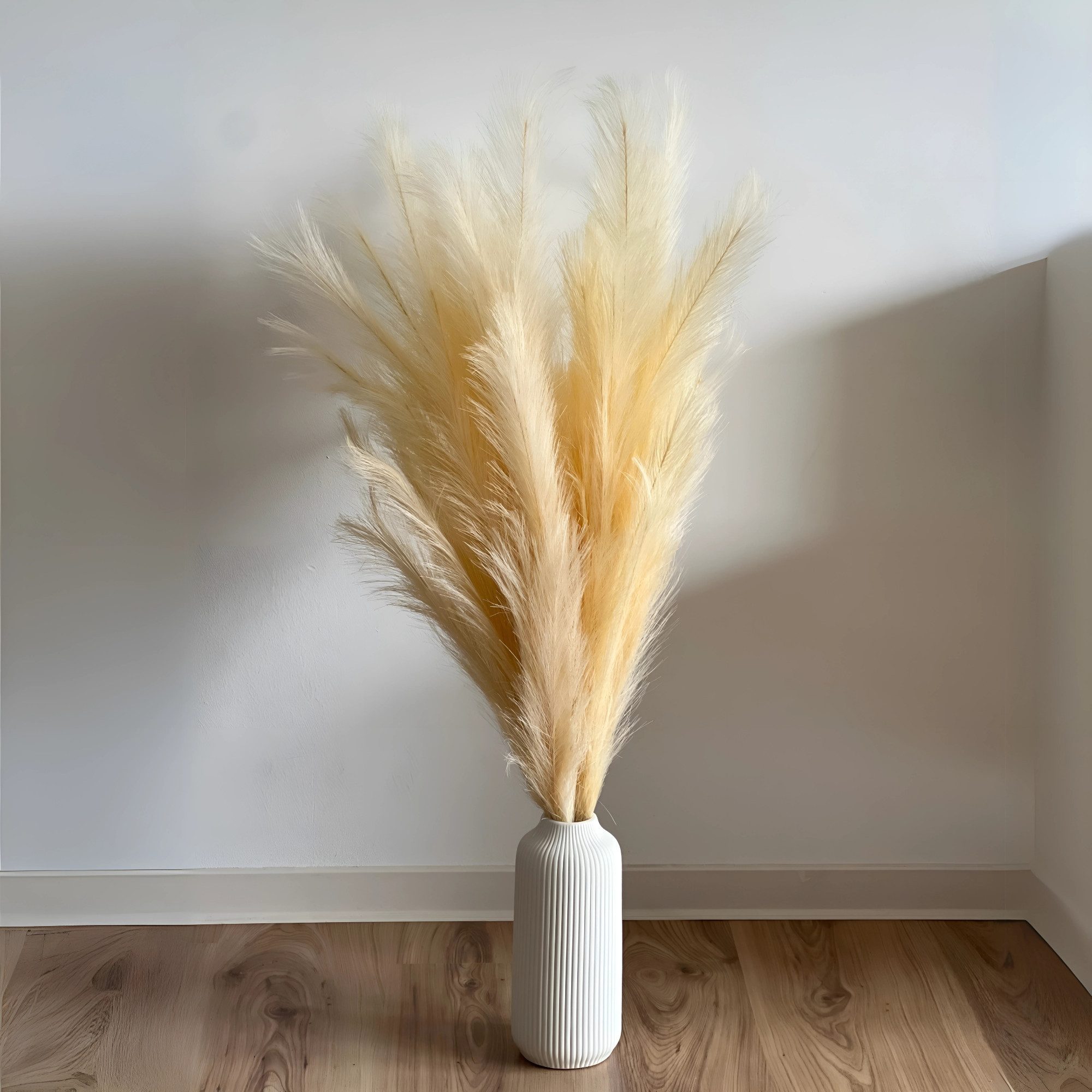 Kunstgras Pampasgras Deko Künstlich XXL Pampasgras Creme / Beige Pampasgras günstig online kaufen