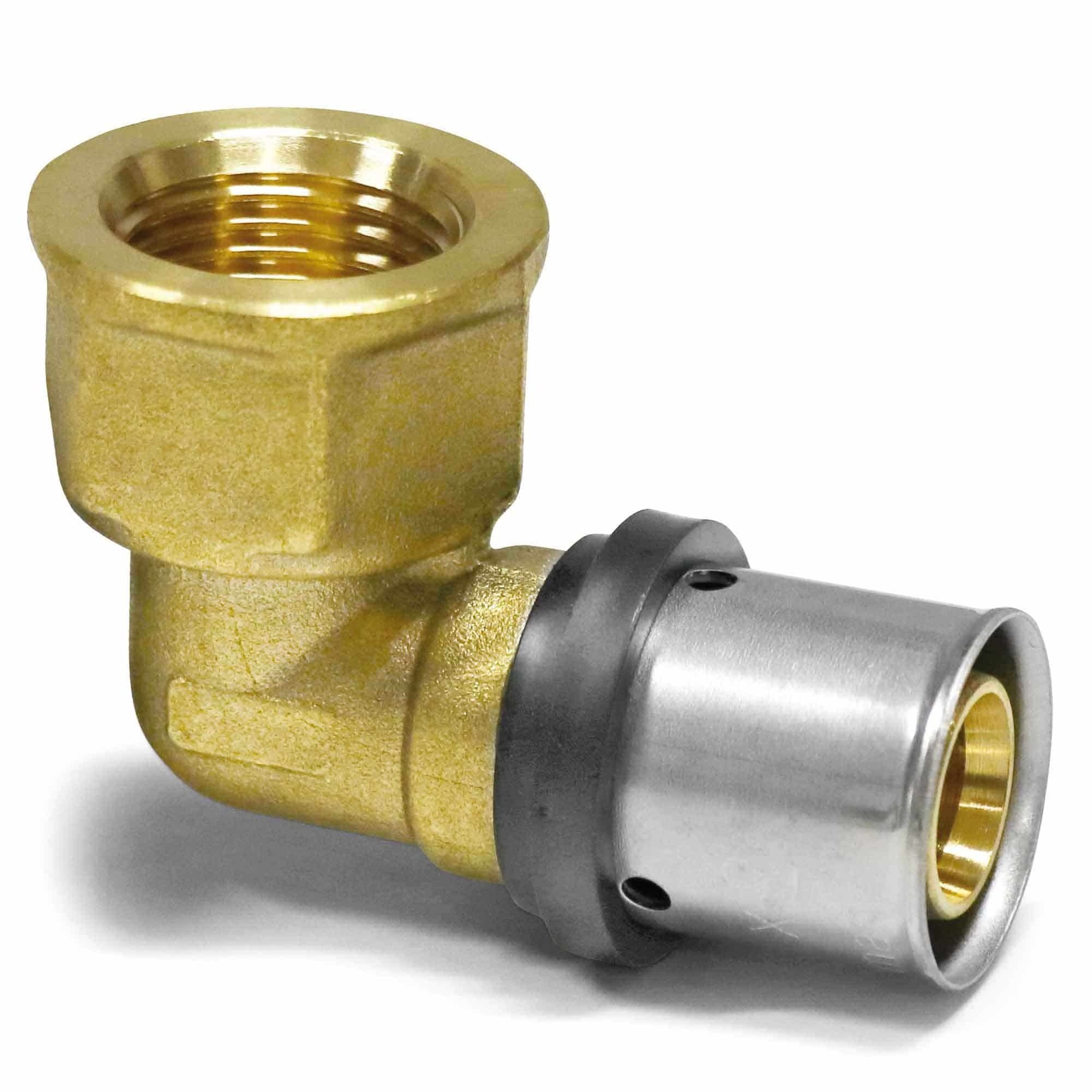 PipeTec Deutschland Steckfitting, Pipetec Press-Übergangswinkel von Alu-Verbundrohr zu Innengewinde