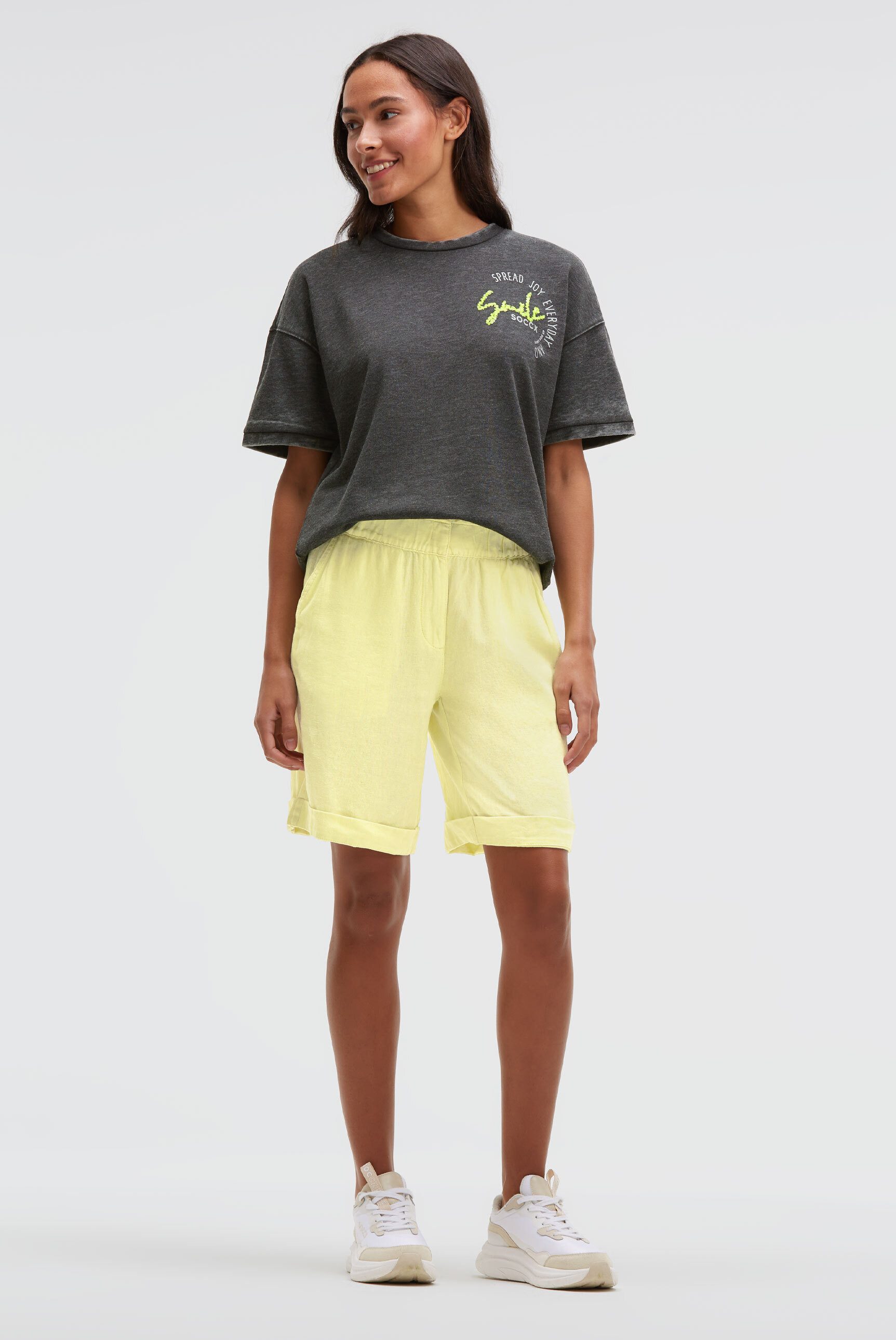 SOCCX Shorts mit Turn-Up-Saum