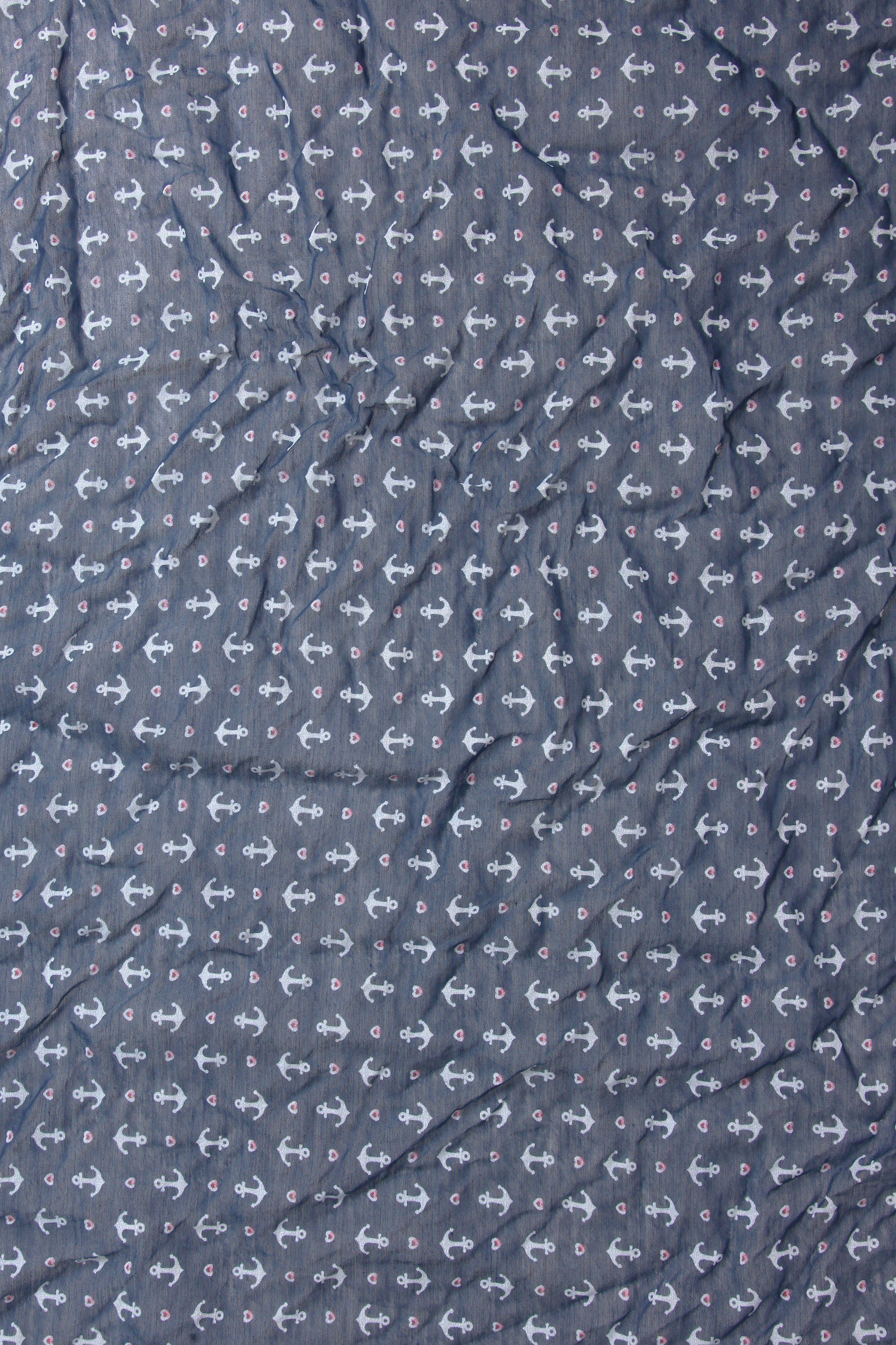 COLLEZIONE ALESSANDRO Modeschal Elsa, (1-St), in marine Design mit Ankern i günstig online kaufen