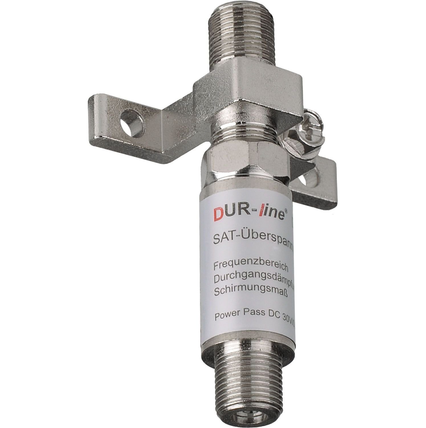 DUR-line DUR-line DEB1 Erdungsblock-Set - Erdungsblock 1fach + 1x Überspannungs SAT-Kabel