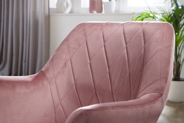 KADIMA DESIGN Loungesessel Sessel-Drehstuhl für dein Homeoffice: TANARO - mit Armlehnen, Armlehnen