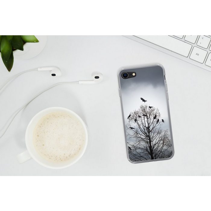 MuchoWow Handyhülle Vögel in einem Baum Handyhülle Apple iPhone 7 Smartphone-Bumper Print Handy Schutzhülle UK9971