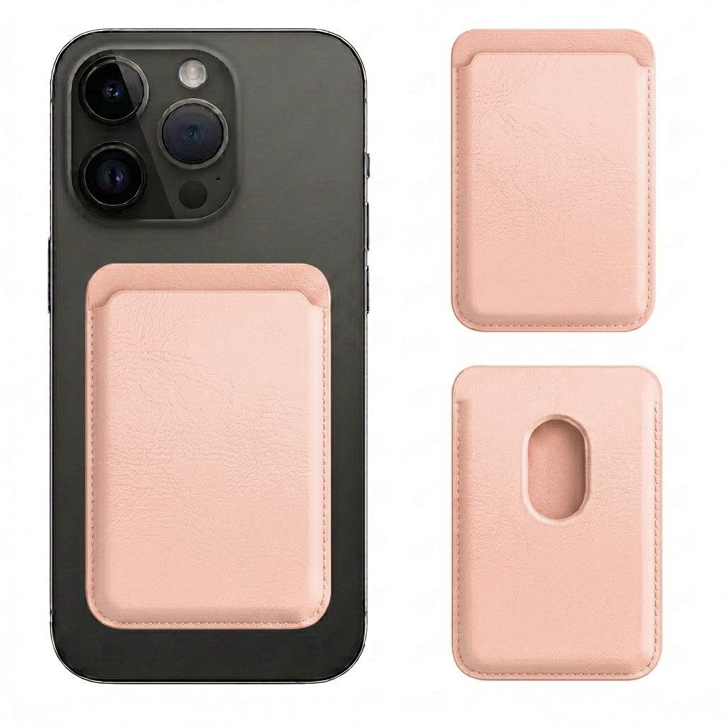 Futurea Smartphone-Hülle MagSafe Kunstleder Wallet Kartenetui für Apple iPhone 17 bis 12, magnetisch für Apple iPhone 17,16,15 Pro Max
