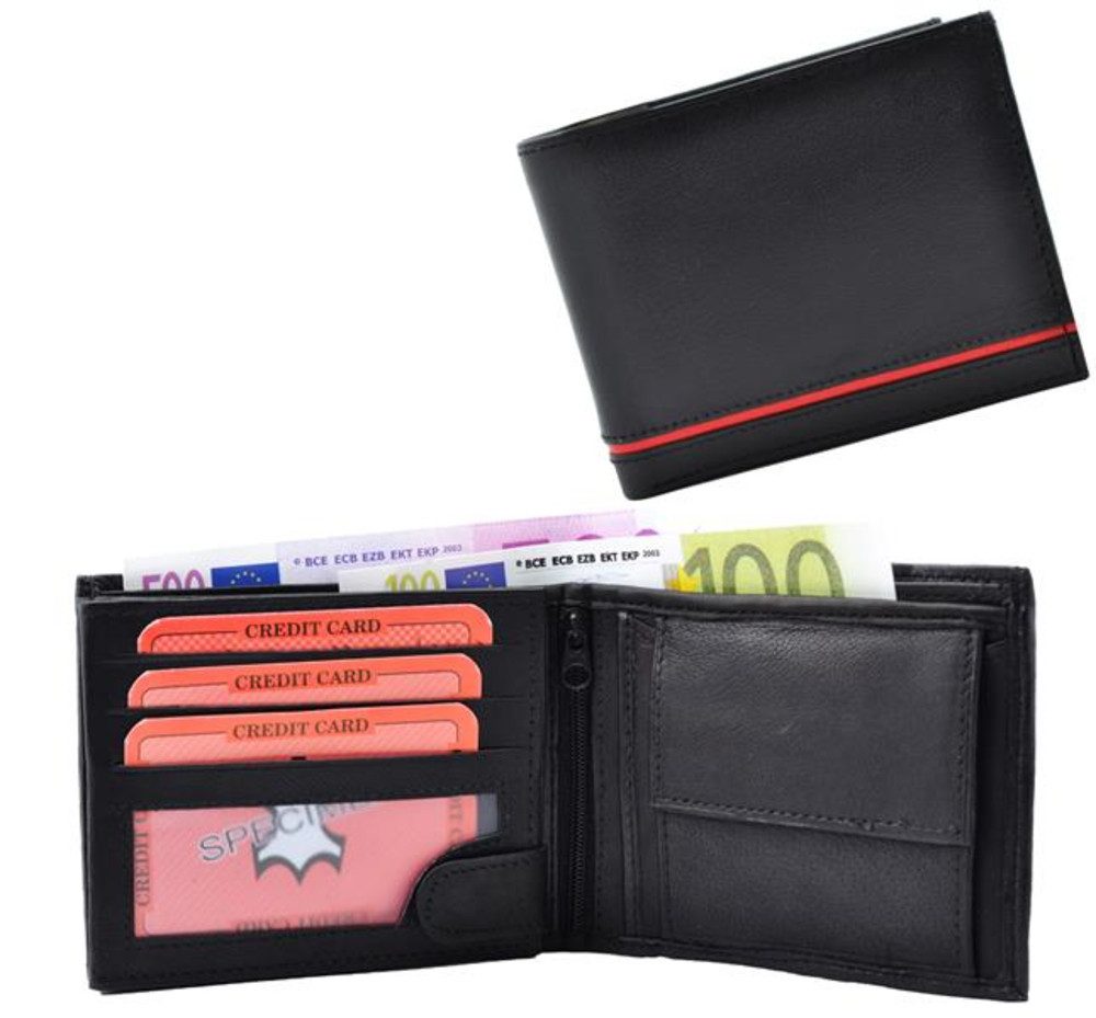 Geldbörse Geldbörse Nappa Leder Scheintasche mit günstig online kaufen