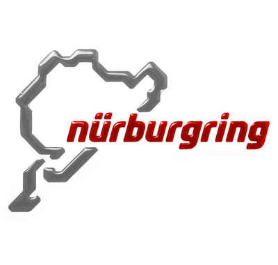Nürburgring Aufkleber NÜRBURGRING - 3D Aufkleber - Logo Modern Nürburgring - 12 cm