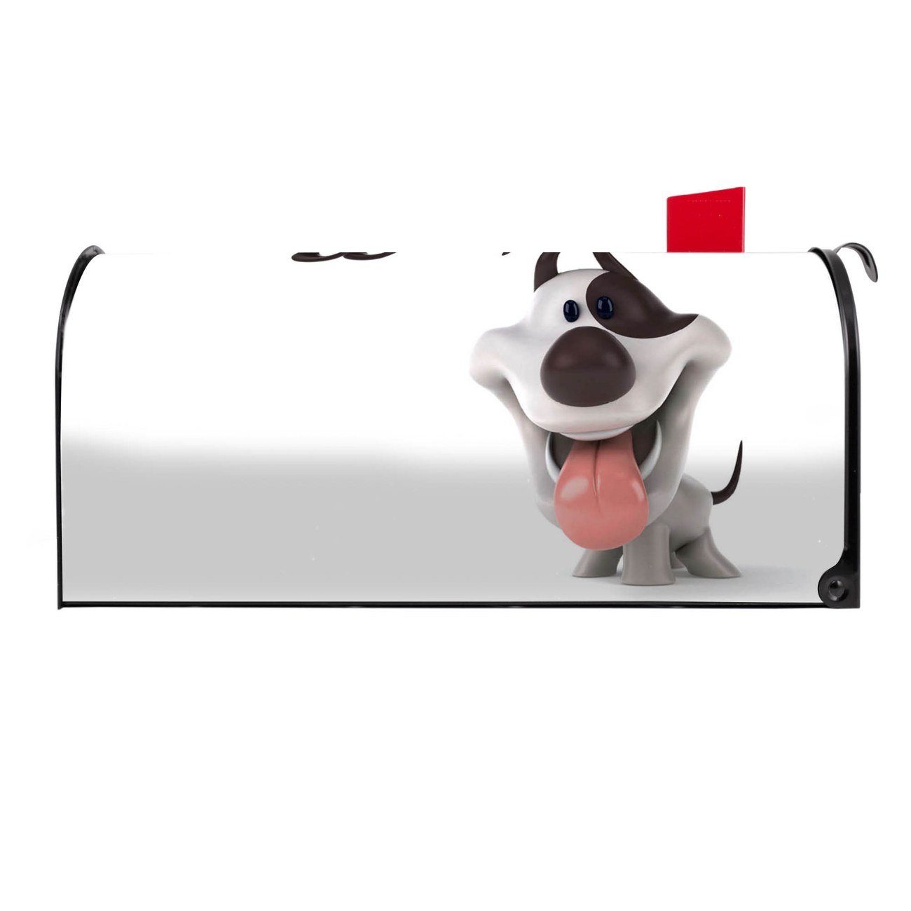 Mississippi x USA), Briefkasten banjado (Amerikanischer aus Amerikanischer Mailbox original 22 51 Briefkasten, schwarz x 17 cm Comic-Hund