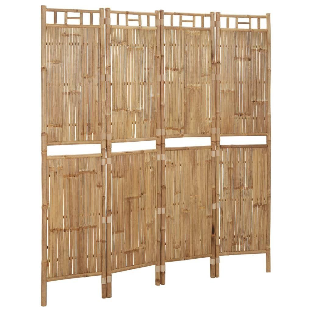 Raumteiler Bambus 4-tlg. furnicato 160x180 cm