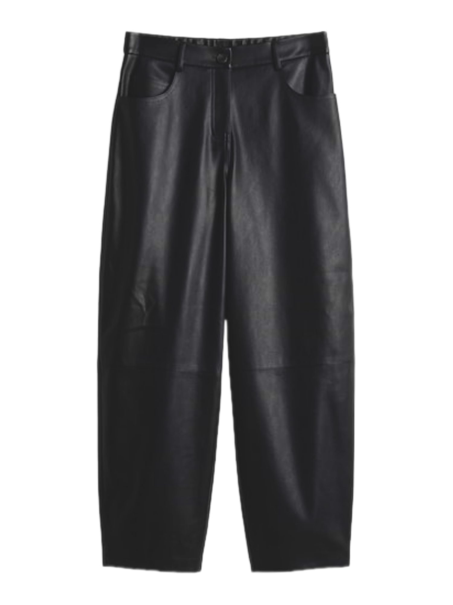 OPUS Stoffhose schwarz,Casual,Polyester,Unifarben,Barrel Fit,Mittel
