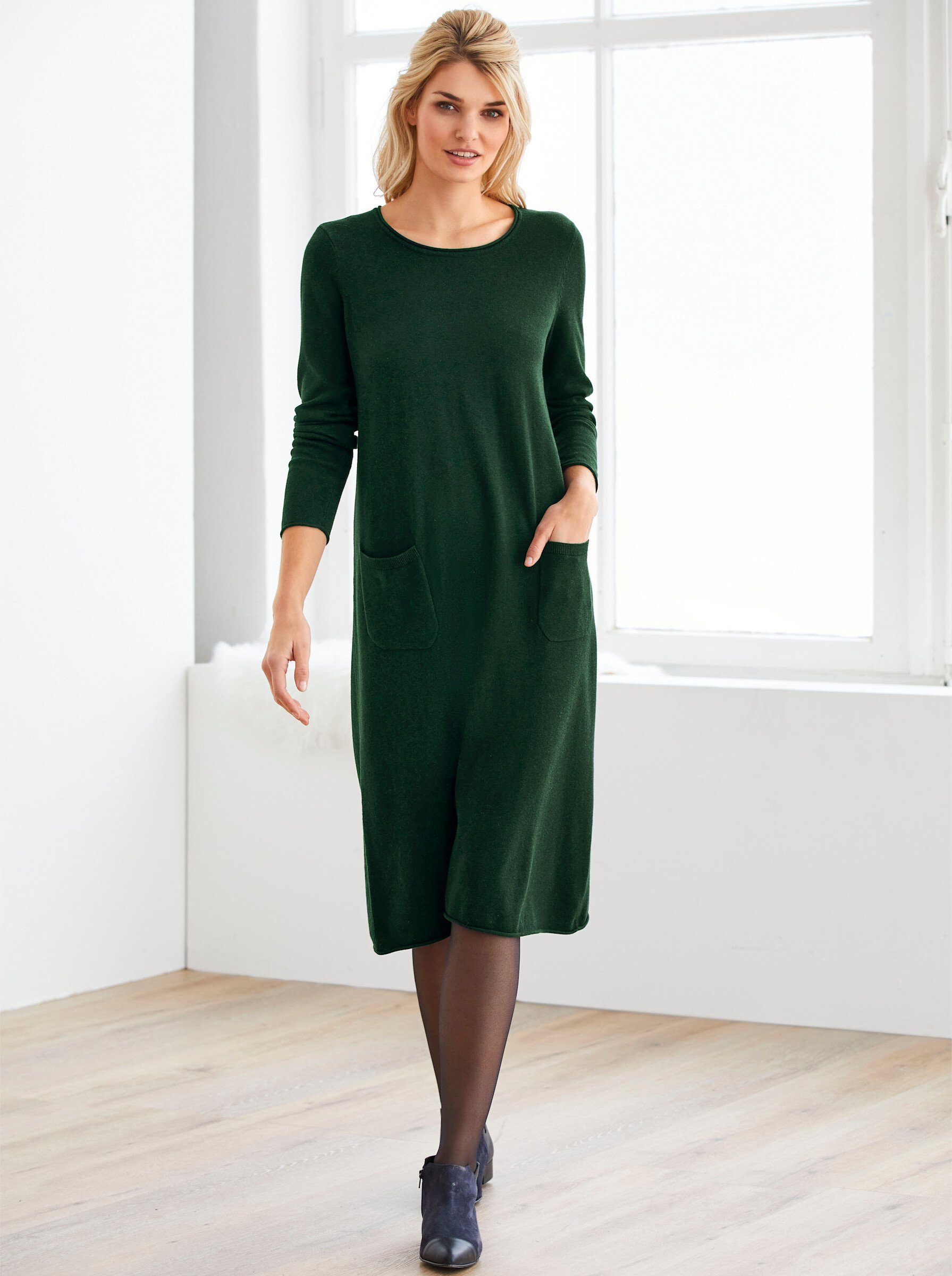 heine Strickkleid Strickkleid Langarm