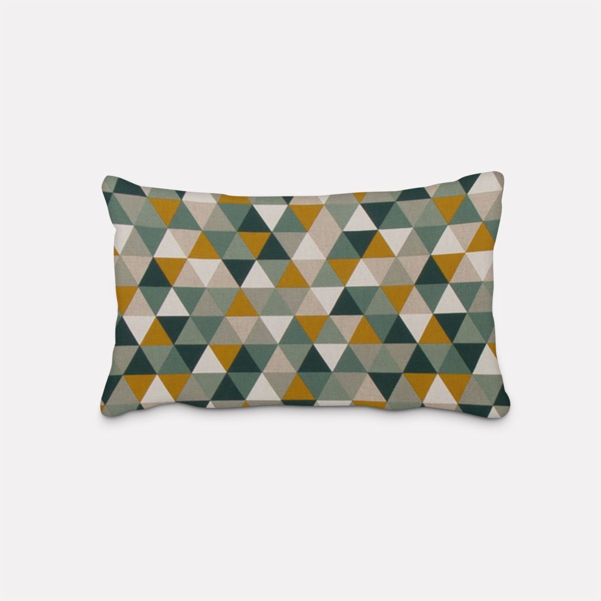 SCHÖNER LEBEN. Dekokissen SCHÖNER LEBEN. Kissenhülle Dreiecke natur grün ge günstig online kaufen