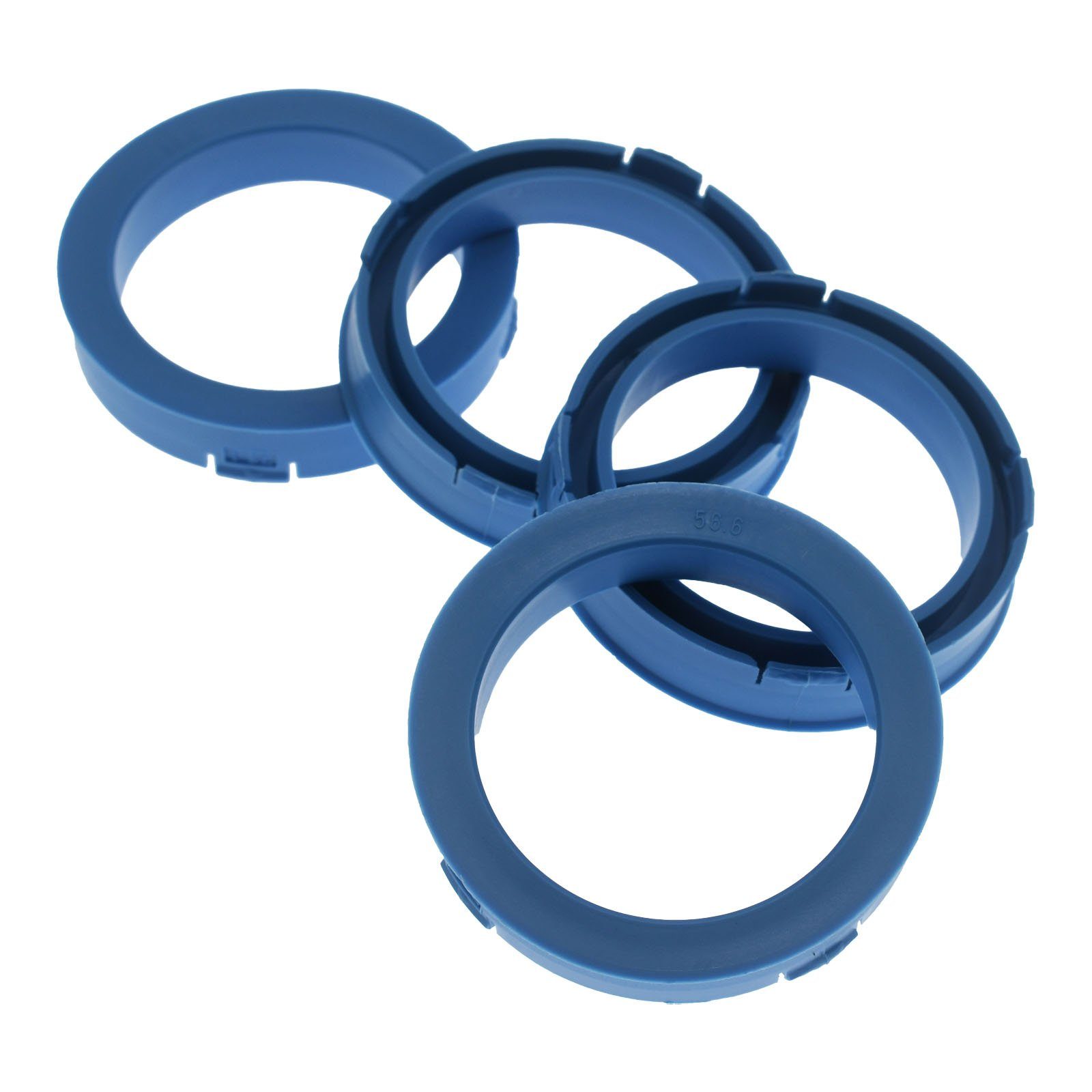 RKC Reifenstift 4x Zentrierringe Ringe 56,6 mm Made Felgen Hellblau 73,1 in Germany, Maße: x