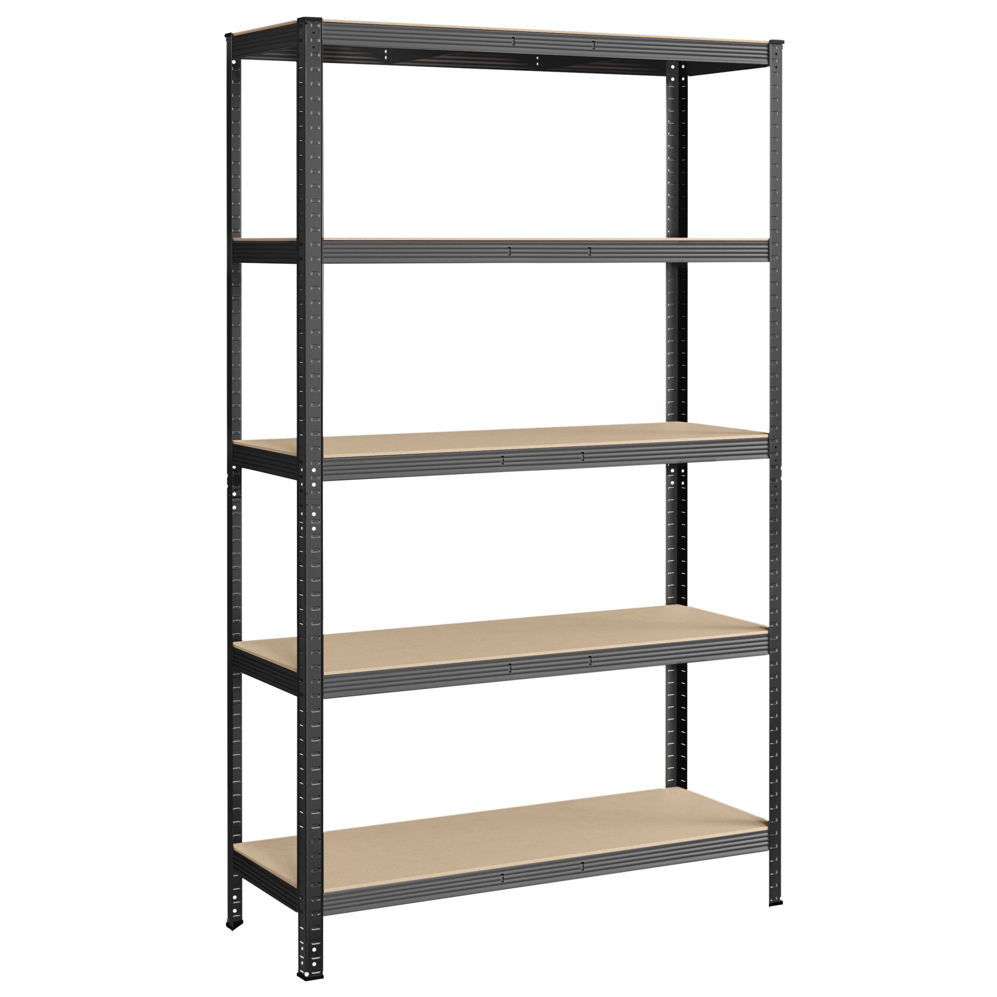 SONGMICS Schwerlastregal Standregal, 1-tlg., 200 x 120 x 60 cm, bis 750 kg belastbar, 5 verstellbare Ablagen