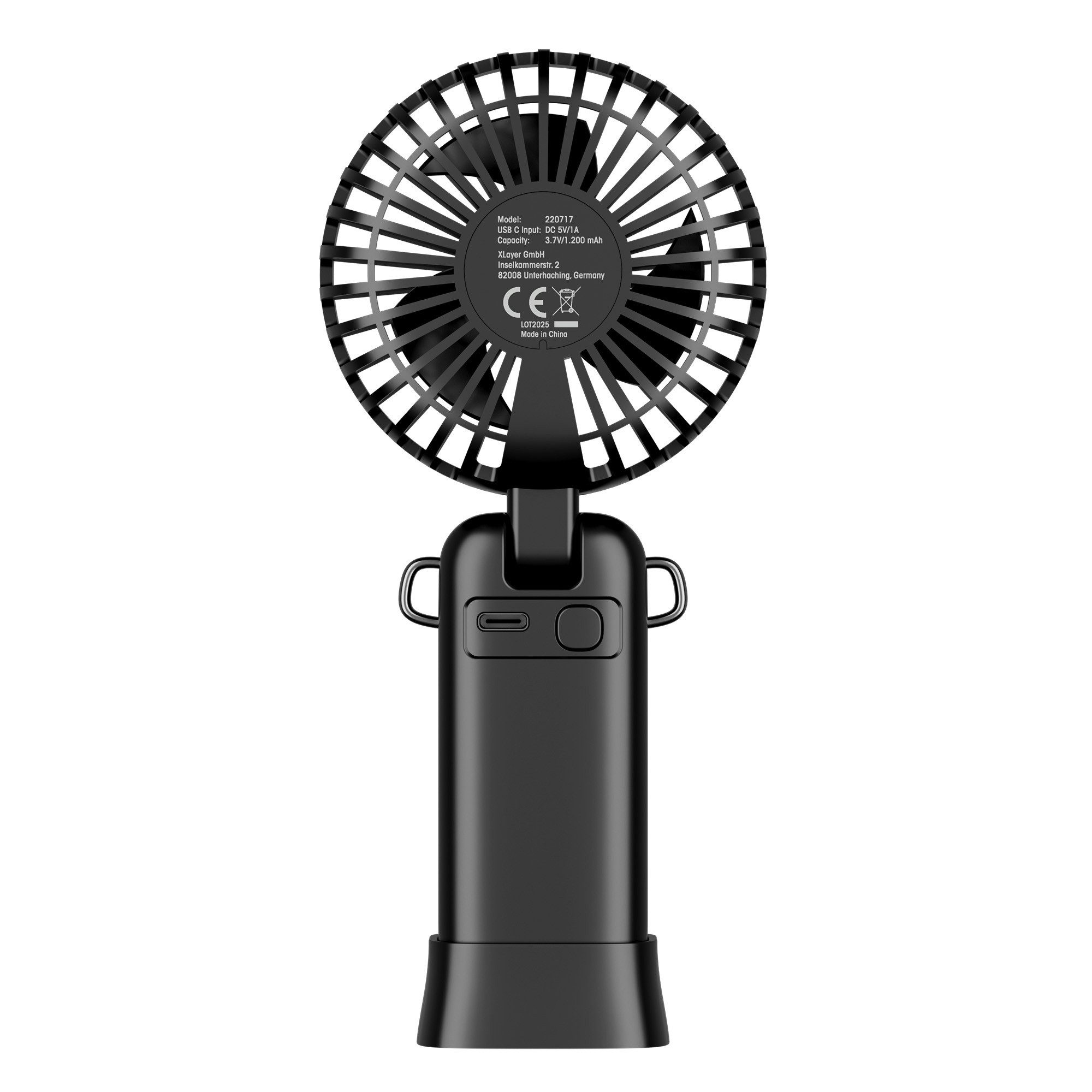 XLAYER Handventilator Handventilator klappbar/wiederaufladbar mit Smartphon günstig online kaufen