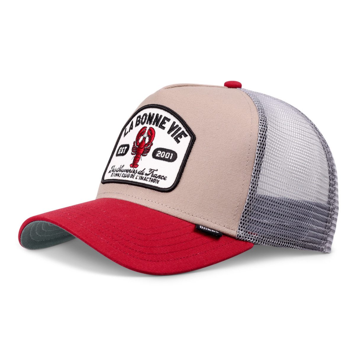 Khaki/Red/Grey