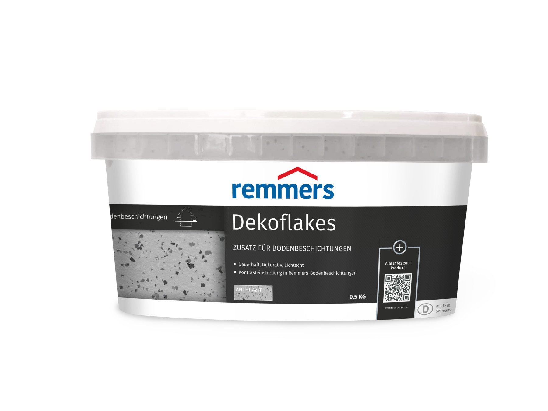 Remmers Effekt-Zusatz Dekoflakes anthrazit Farbzusatz 0,5 kg