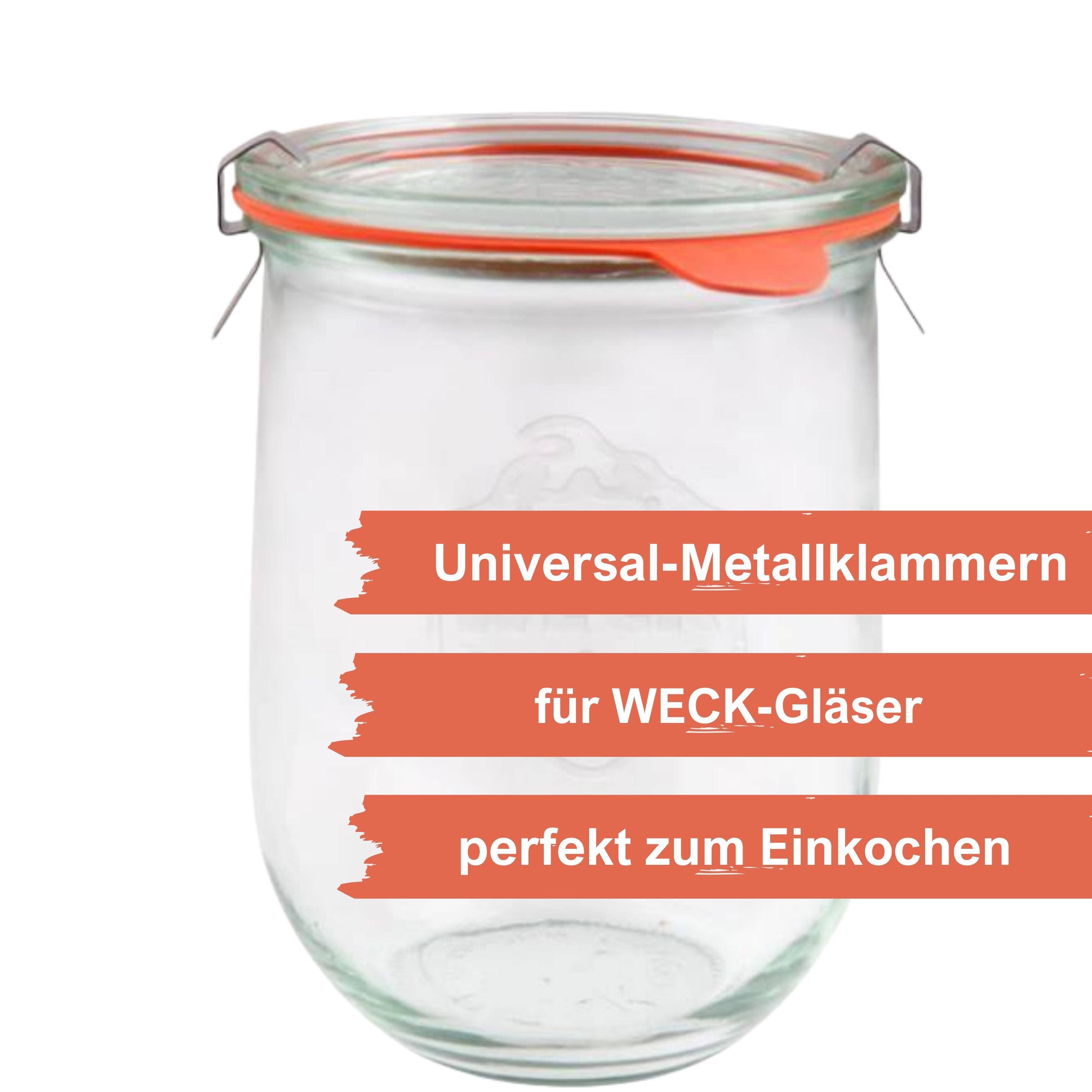 mikken Einmachglas Ersatzklammern Universal Klammern Edelstahl 50 Stk. Clips Verschlüsse, (Zubehör, 50-tlg., 50er Set Ersatzklammern, Einkochzubehör), zum Einko – Bild 3 von 3