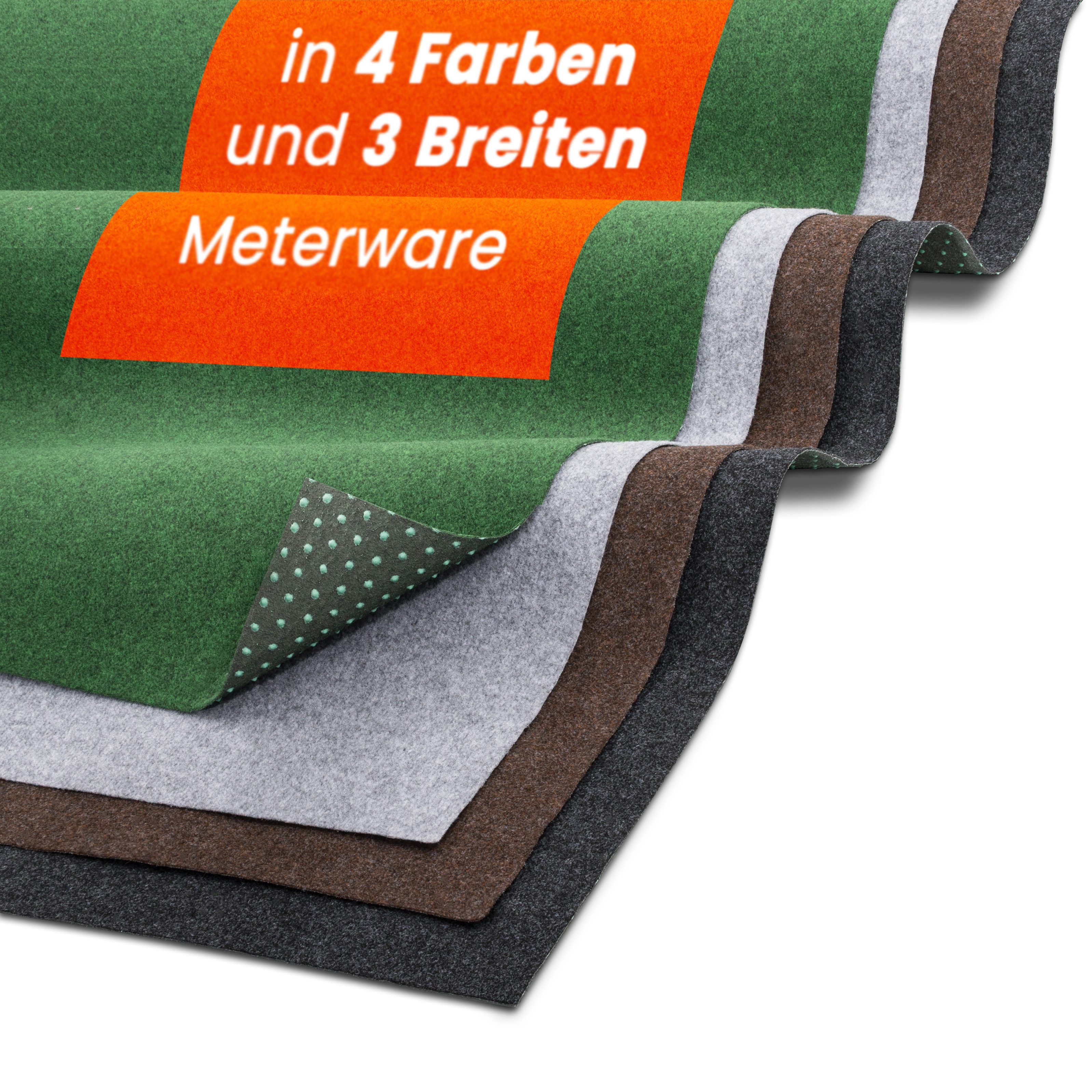 Midori Rasenteppich, Rasenteppich Kunstrasen Drainage-Noppen 100 x 100 cm G günstig online kaufen