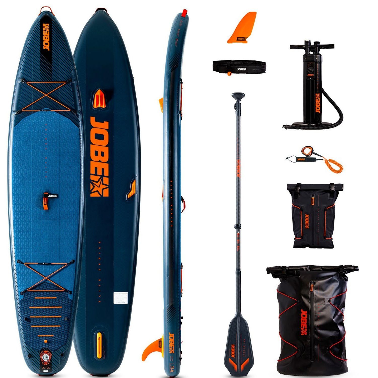 SUP-Board Jobe DUNA SUP 11.6 Package ELITE Surf Stand up Paddle Board