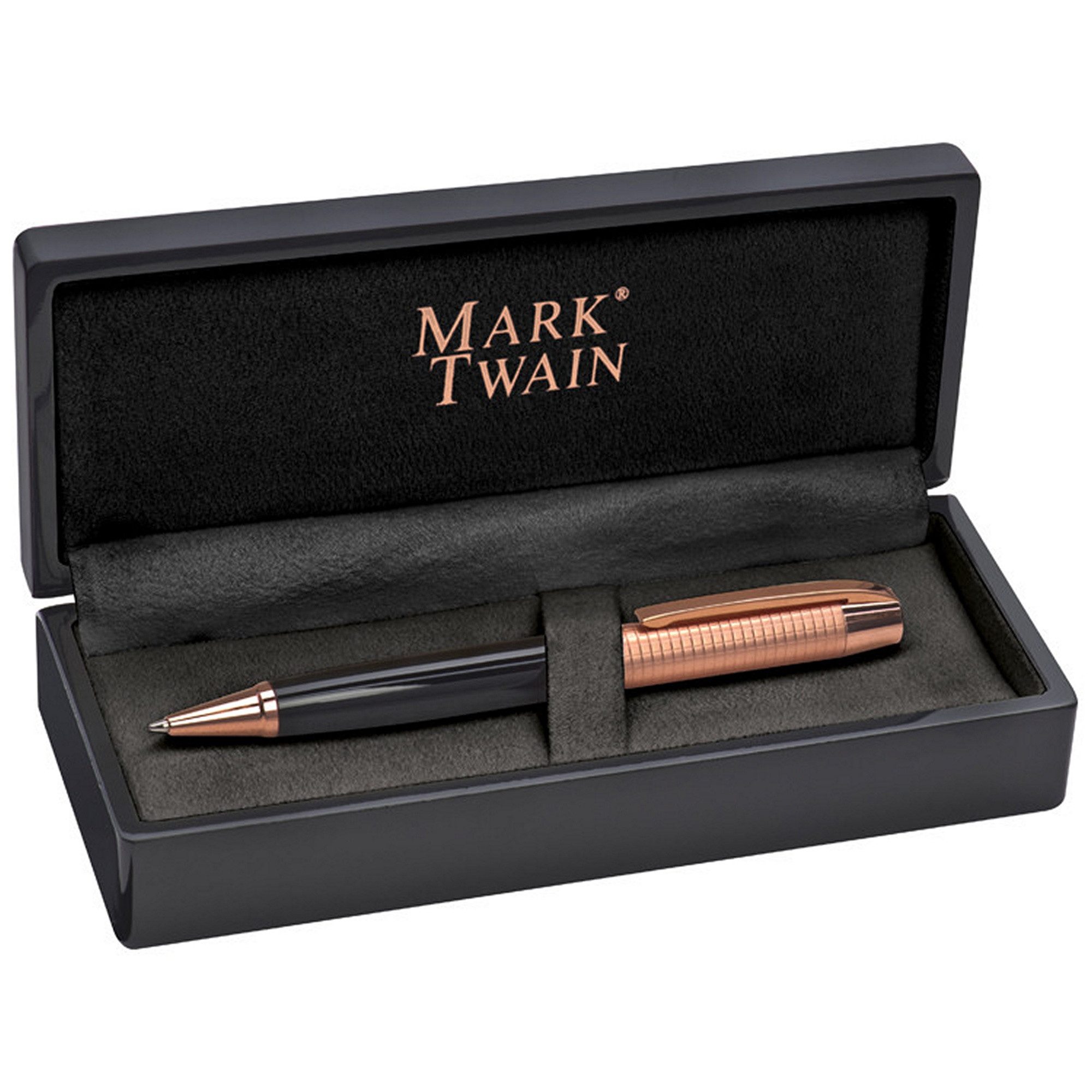 Macma Kugelschreiber Hochwertiger "Mark Twain" Drehkugelschreiber mit Kupfer