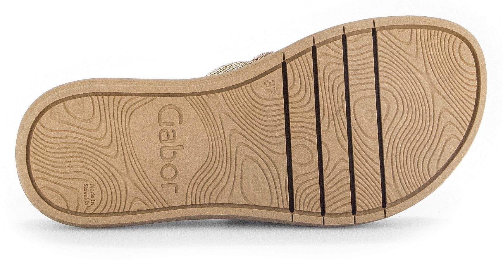 Gabor Pantolette, Plateau, Sommerschuh, Schlappen in funkelnder Optik