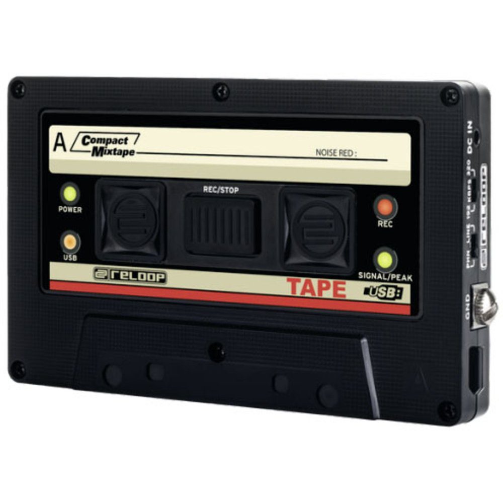 Reloop® Reloop Tape Audio-Recorder Schwarz, Weiß Digitales Aufnahmegerät