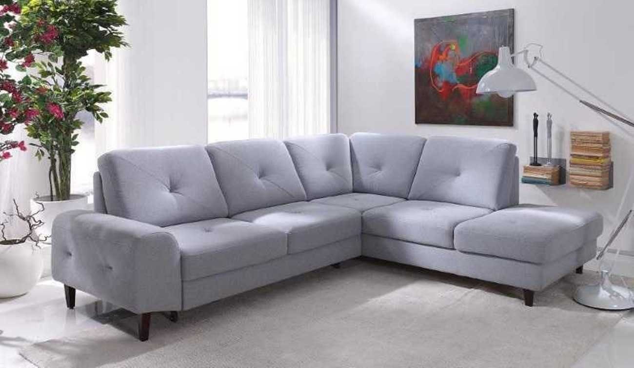 JVmoebel Ecksofa Ecksofa Wohnlandschaft Stoff Textil Sofa Ecksofa Couch Ecke Polster, Made in Europe