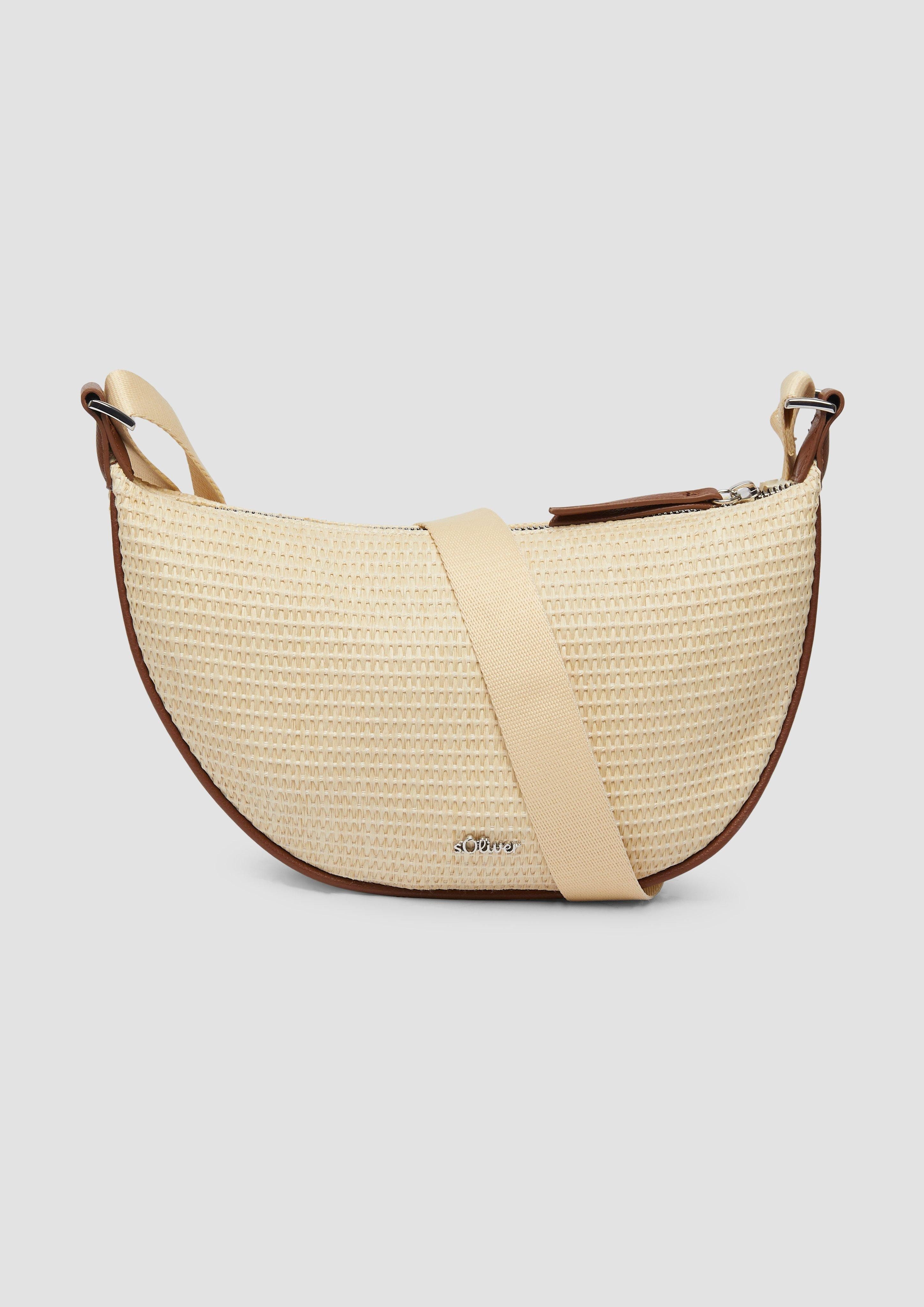 s.Oliver Tragetasche Halbmondtasche mit Twillfutter, Logo günstig online kaufen