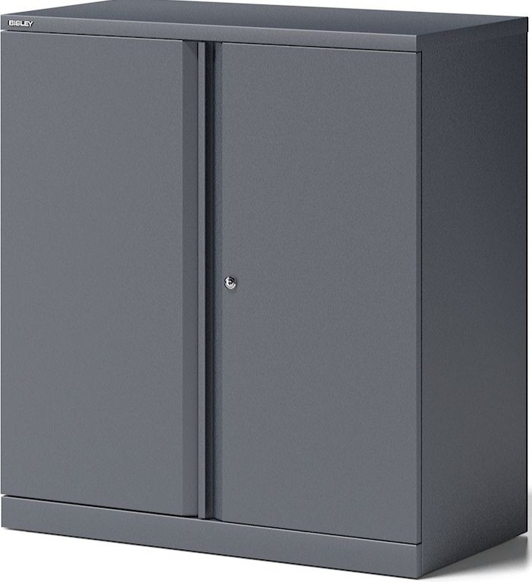 Bisley Aktenschrank Flügeltürenschrank Essentials 1 Fachboden 2 Ordnerhöhen anthrazitgrau