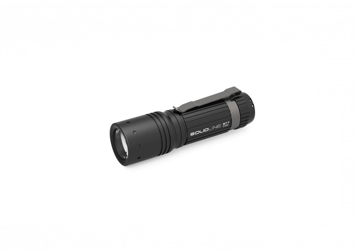 Ledlenser Schreibtischlampe Ledlenser Taschenlampe Solidline ST7 schwarz 360lm, Inkl. Leuchtmittel