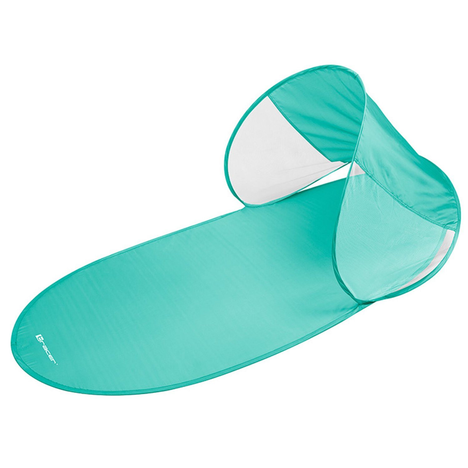 Tracer Strandmuschel, Personen: 1, Strandmatte mit neigbarem Sonnenschutzdach; 145x70cm