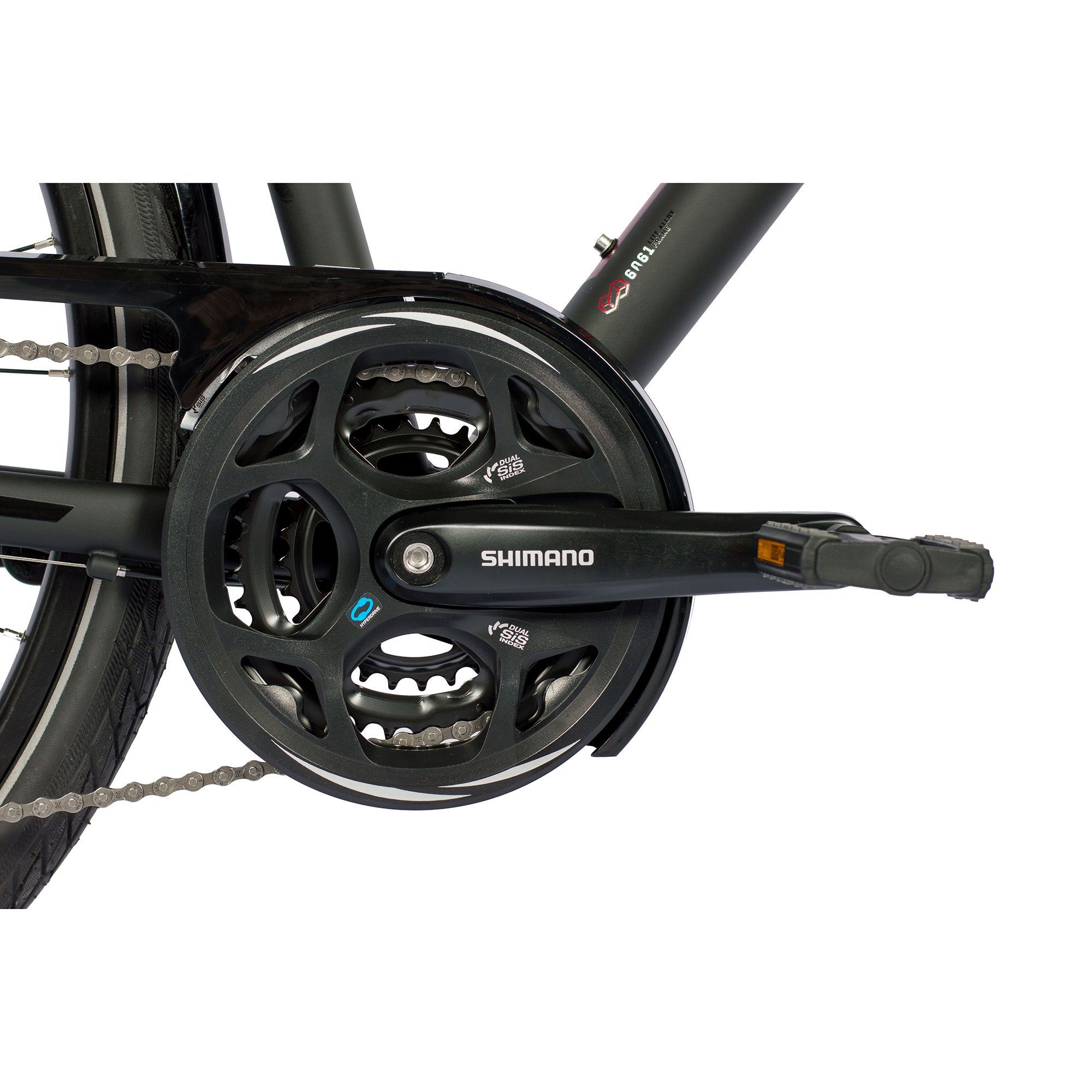 Airtracks Trekkingrad Damen Trekking Fahrrad 28 Zoll Trekkingrad TR.2830L, 24 Gang Alivio RD-M31000 SGS, Kettenschaltung, Schwarz Matt - Rahmenhöhen 48 cm & 52 cm » Modeljahr 2026