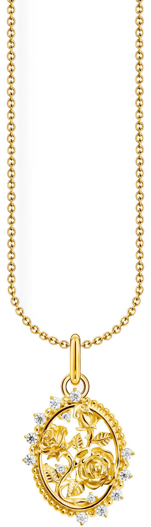 THOMAS SABO Kette mit Anhänger Kette mit Anhänger Roses Romance, mit Zirkon günstig online kaufen