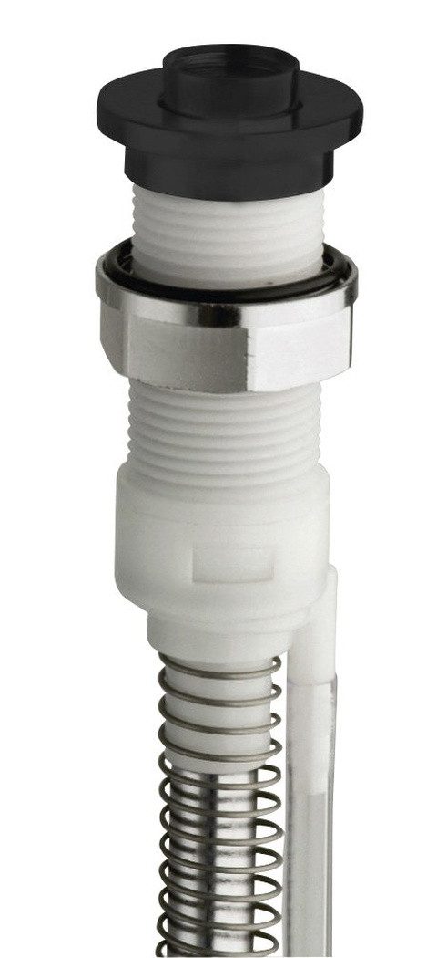 Silfra Brauseschlauch Badedurchführung mit Ablauf, inkl. Schlauch und Ablaufstück, rund, Silfra-PD46713