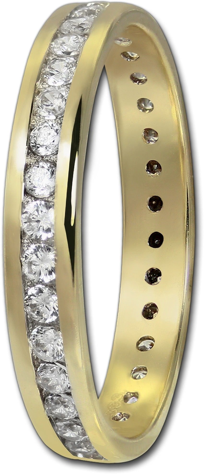 GoldDream Goldring GoldDream Ring Damen Gr. 54 Gold 8K, Damen Ring Echtgold, 333er Gelbgold, gold, weiß, Zirkonia