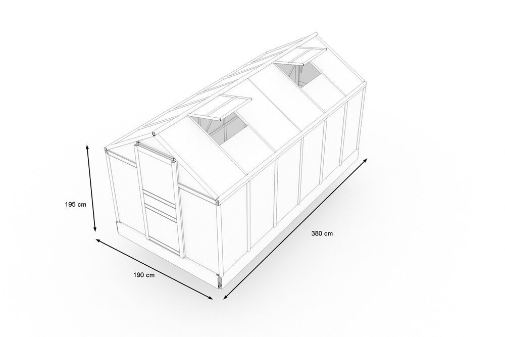 OUTFLEXX Gewächshaus silberfarben | Rab...