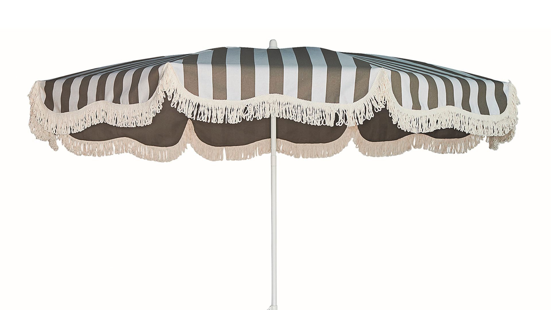 jankurtz Sonnenschirm Retro, Weiß/Taupe, LxB: 200x200 cm, mit Knickelement