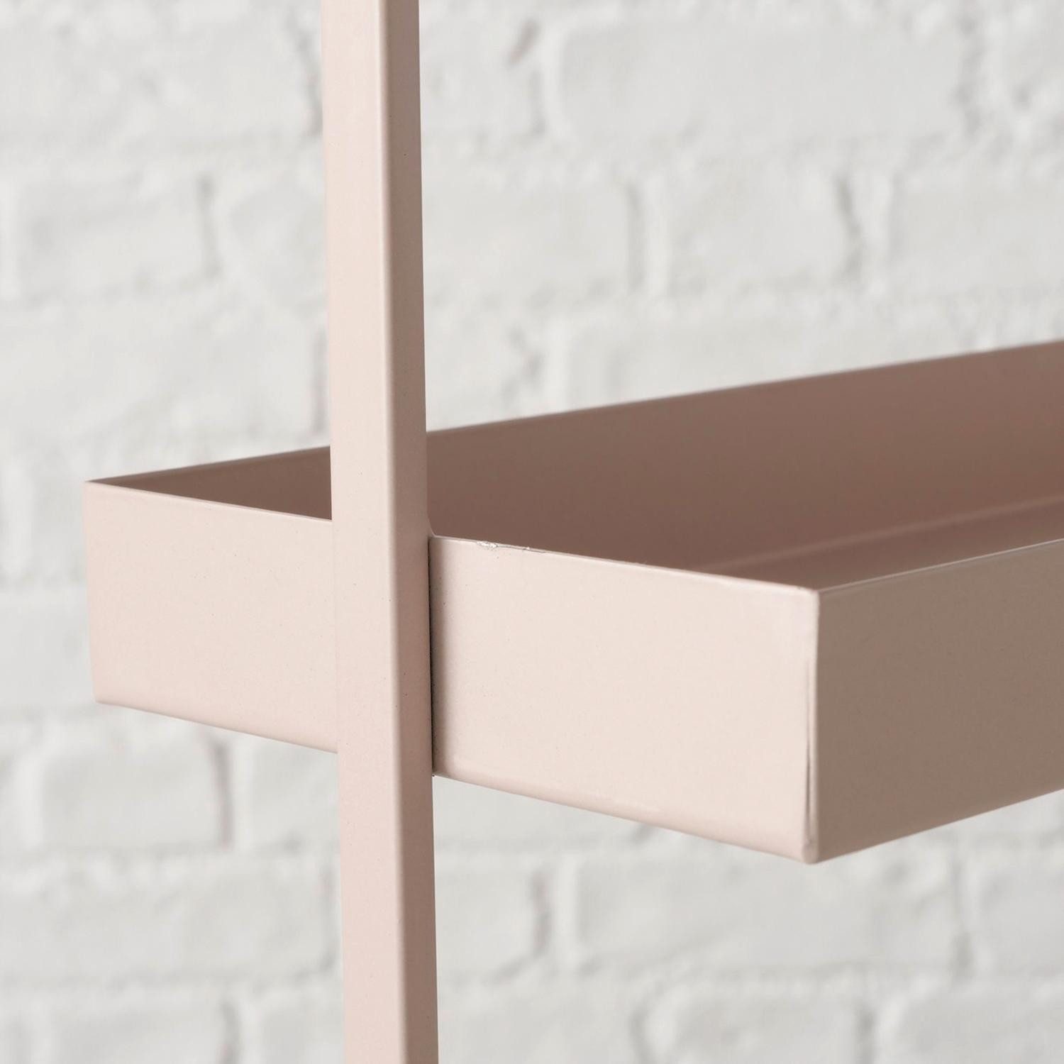BOLTZE GRUPPE GmbH Etagere JAGO, H 38,5 cm, Beige, pulverbeschichtet, Eisen, (1-tlg), mit 2 Etagen und Tragegriff