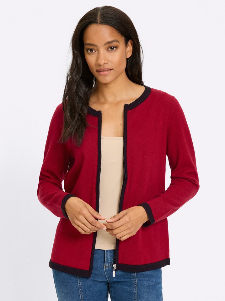 heine Strickjacke Strickjacke Langarm Feinstrick