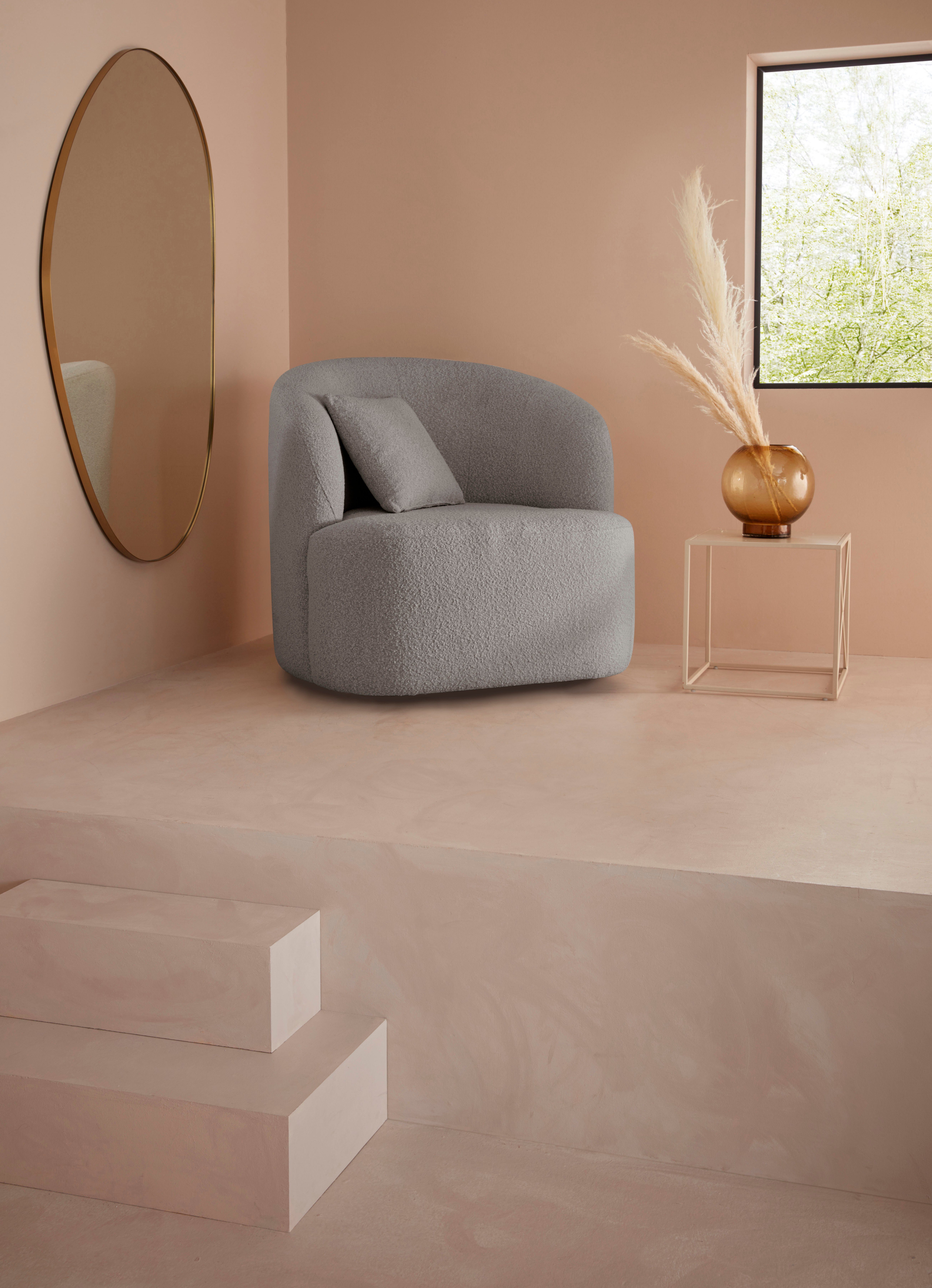 LeGer Home by Lena Gercke Drehsessel Dilara Sessel, gerundete Rückenlehne und Front, in 3 Bezugsqualitäten