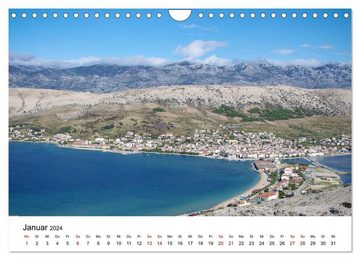CALVENDO Wandkalender Kroatien 2024 (Wandkalender 2024 DIN A4 quer), CALVENDO Monatskalender