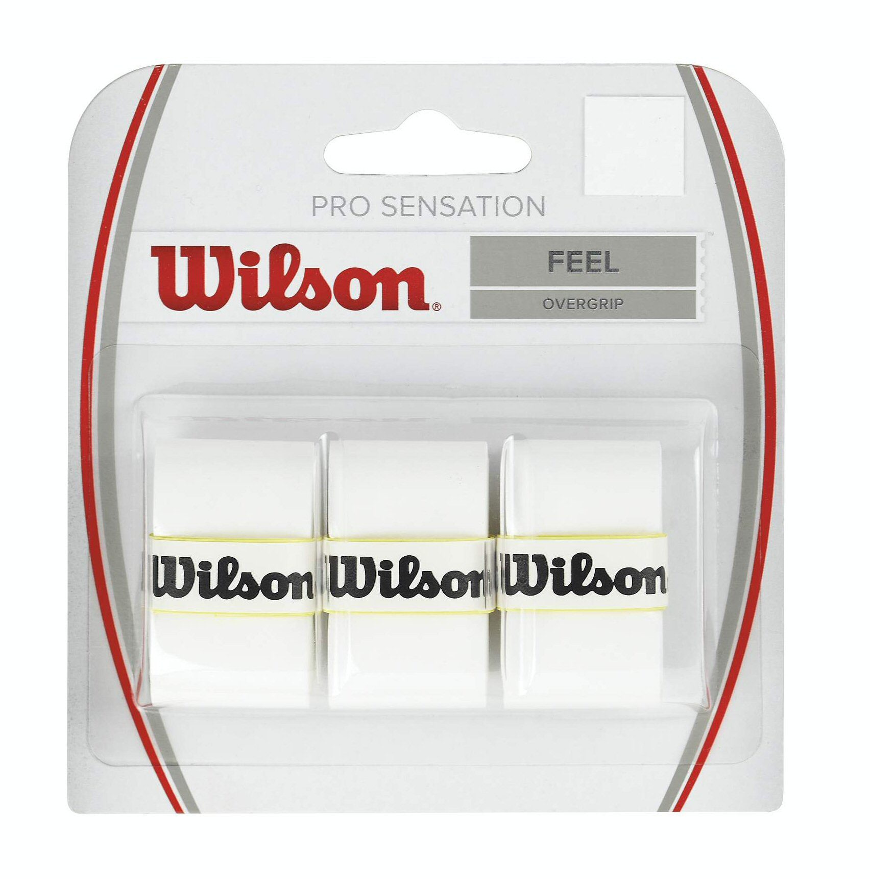 Wilson Griffband Overgrip Pro Sensation 0.4mm weiss 3er