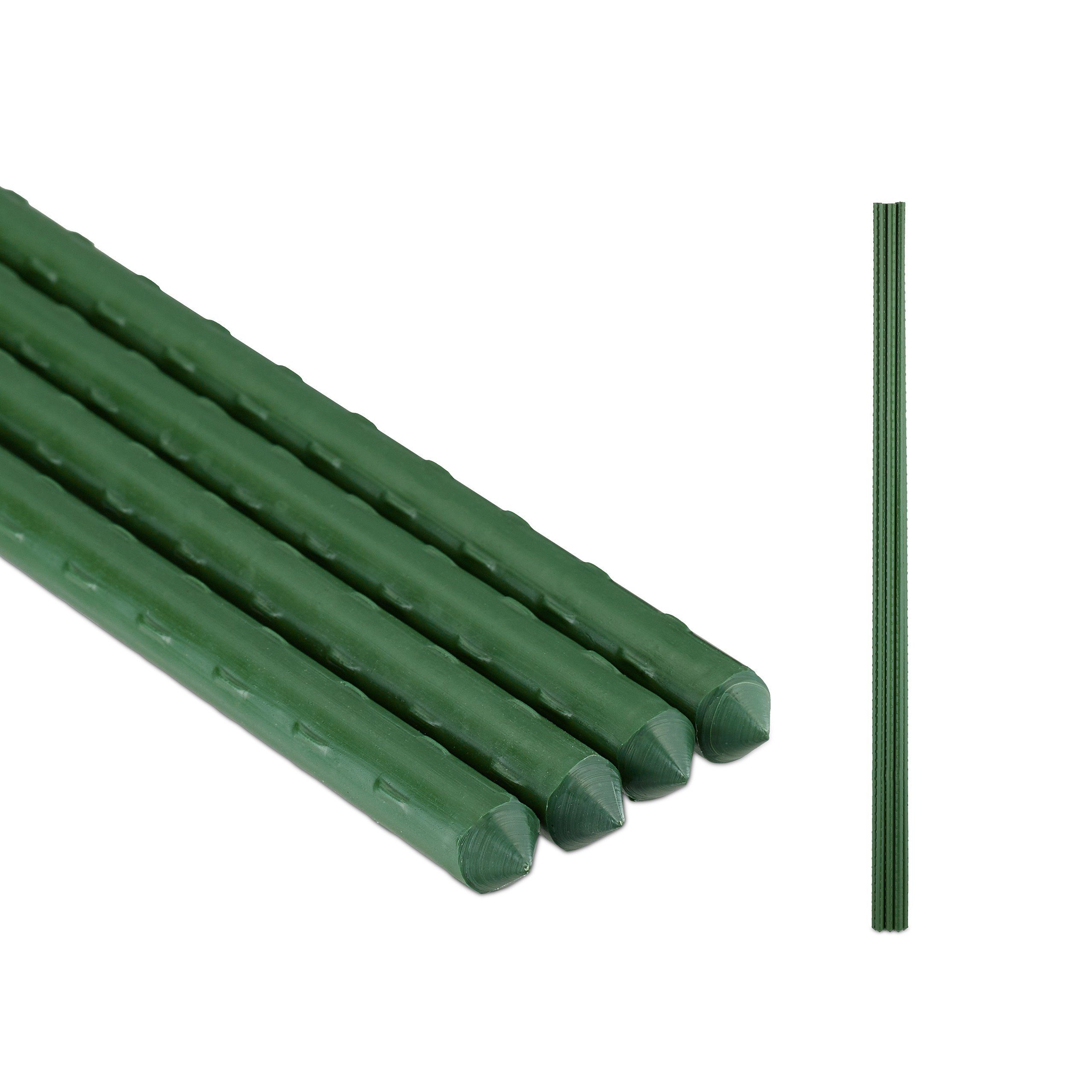 relaxdays Rankhilfe Pflanzstäbe 75 cm im 10er Set, 10 St.